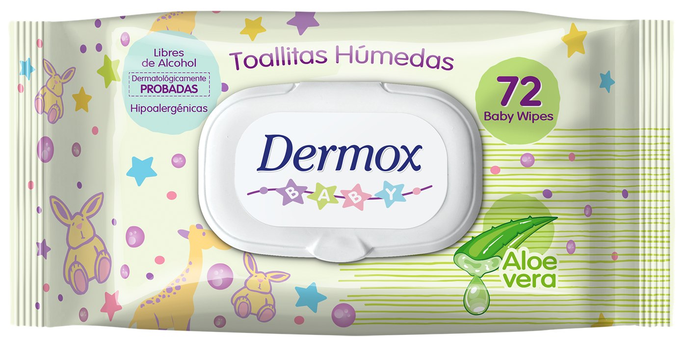 Toallitas Húmedas Dermox Baby Aloe Vera 72 unidades